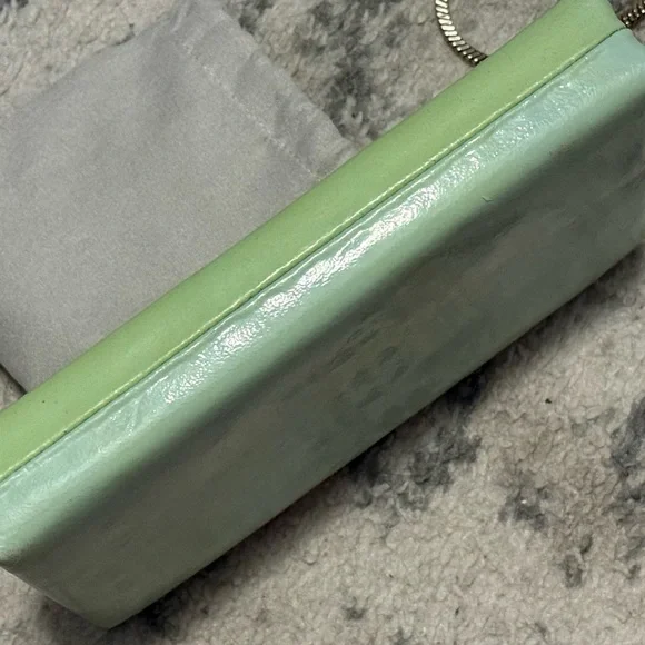 Kate Spade RARE Samira Radio Mint Green Clutch Crossbody - Picture 12 of 16